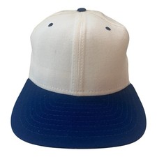 vintage new era blank wool fitted hat cap size 7 1/8 deadstock NWOT 80s USA made