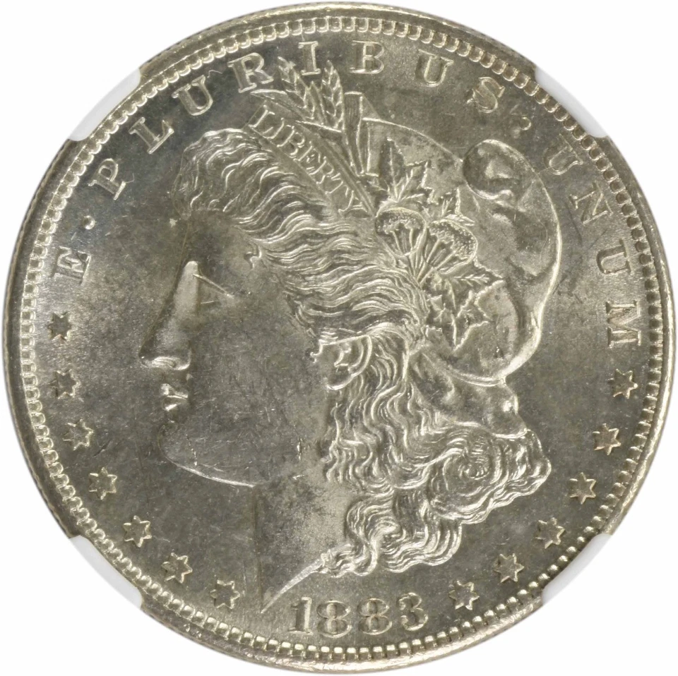 1883-S Morgan Silver Dollar MS60 NGC - Image 3 of 4