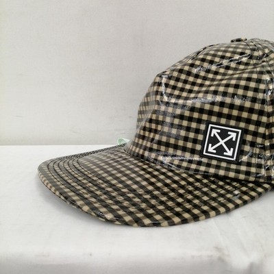 Check Design Cap Model Brown Base 2013 OFF WHITE