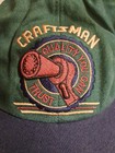 Vintage Craftsman  Cap  Blue Green Adjustable Embroidered Raised Ratchet  Design — photo 2