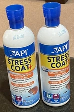 (2) API Pond Stress Coat Water Conditioner 16oz Each Exp 06/2028 Free US Ship