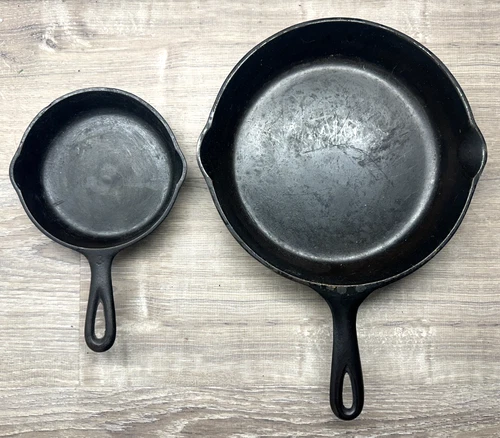 Wagner Ware Sydney 1053B and 1058K Skillets #3 #8