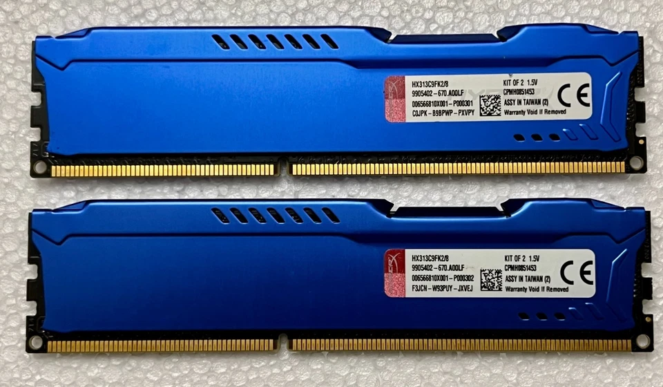 HYPERX Fury Computer RAM Set CMPH0851453 Gaming HX313C9FK2/8 - Image 2 of 4