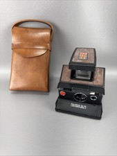 Vintage Polaroid SX-70 Land Camera Model 3 w/ Leather Case Not Tested