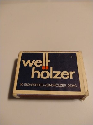 Welt Holzer Matchbox German Matches Unstruck Wooden Matches Very Nice***