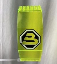 LEGO Trans-Neon Green 2408p01 Panel 10 x 6 x 11 with Blacktron II Logo Pattern