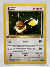 Eevee First Edition 55/82 Pokémon Card 2000 Team Rocket LP