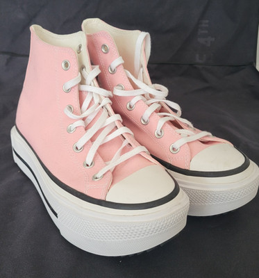 Converse Chuck Taylor All Star Lift Double Stack Platform Pink 9.5 W / 7.5 M