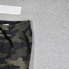 PINK Victoria's Secret Women Activewear Pants M Green Sweatpants Camouflage