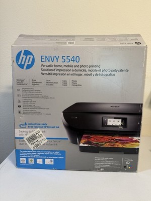 HP Envy 5540 All-in-One Color Inkjet Printer Wireless USB Duplex Missing 1 Cord