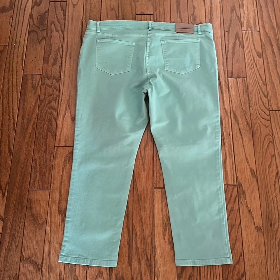 Marina Rinaldi Sport супер тонкий вырез джинсы в морской пены размер MR29 США 20 - 20W новый без ЯРЛЫКОВ - Изображение 4 из 4