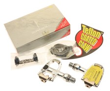 Pedali da strada Shimano Dura Ace PD-7701 SPD-R senza clip 9/16" 7700 NOS NUOVI