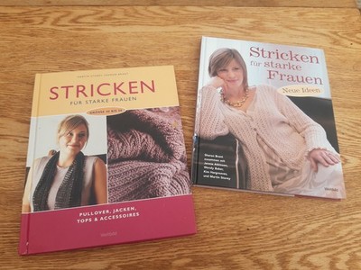 Buchpaket 2x Sharon Brant Stricken für starke Frauen 1 + 2 gebundene Ausgabe NEU