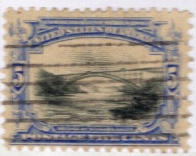 USA 1901 Five Cent Postage Stamp Used Sc 297 SA-350
