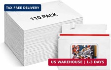 110 Pack Rigid Mailers, 7" x 4.35" Trading Card mailing Envelopes for Shipping,