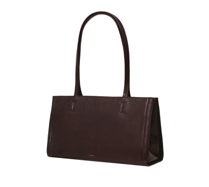STAND OIL Oblong Bag Marron Women's Shoulder Bag Vegan Leather Magnetic Closure