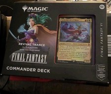 MTG Magic Final Fantasy Set of 4 Commander Decks 2 FACTORY SEALED 2 Cards Only