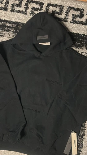 FEAR OF GOD felpa con cappuccio essentials paura di dio nera