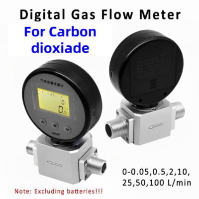 Portable Carbon Dioxide Gas Flow Meter Digital Tester Gas Mass Flow Rate Meter