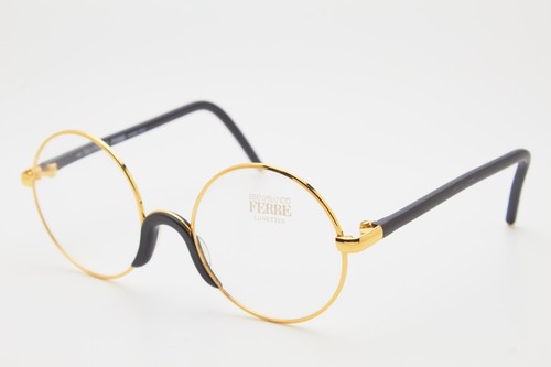 🤓 occhiali vintage GIANFRANCO FERRE GFF 2 404 50 rotondo montatura 80s👓Unisex - Foto 2 di 12