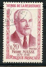 STAMP / TIMBRE FRANCE OBLITERE N° 1249 HEROS DE LA RESISTANCE / PIERRE MASSE