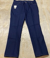 VTG Wrangler Jeans Mens 42x32 Straight 947 Made In USA Dark Blue Regular NWOT