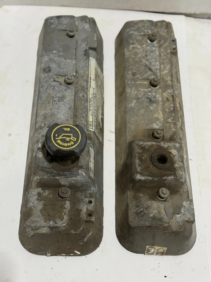 Ford F250 F350 460 1987-1996 7,5 L par de cubiertas de válvula usadas OEM Foto 3 de 4
