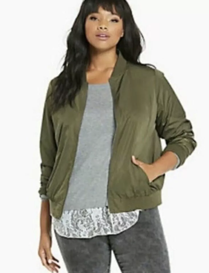 Torrid green best sale jacket