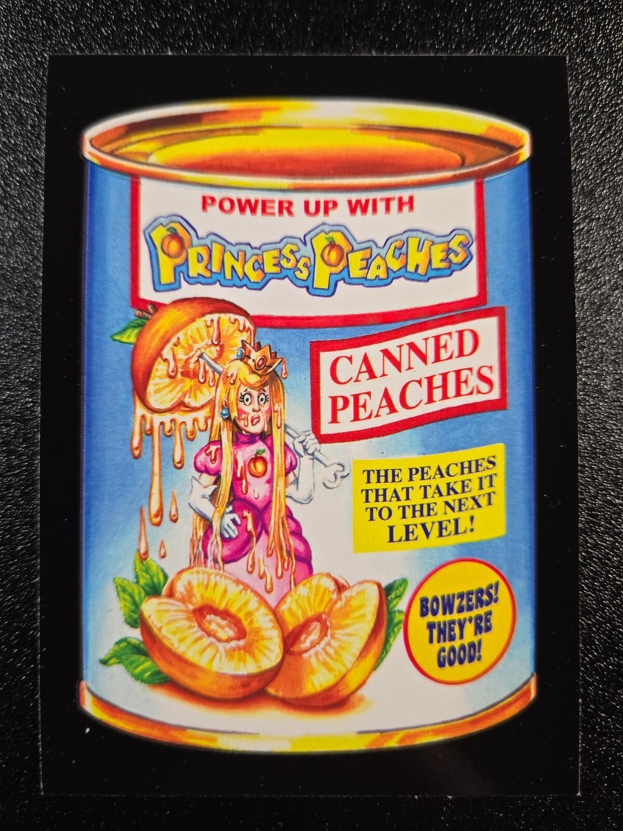 Super Mario Bros Video Game Princess Peach Spoof Wacky Packages