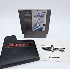 Top Gun Nintendo NES 1987 Game Cartridge with Instructions Manual Working