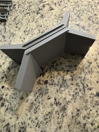 3D Printed Double Track HO Scale Bridge Abutment (Sold In Pairs) - Picture 6 of 9