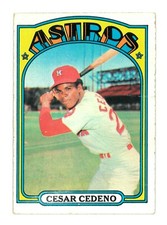 1972 Topps #65 Cesar Cedeno Baseball Card - Houston Astros