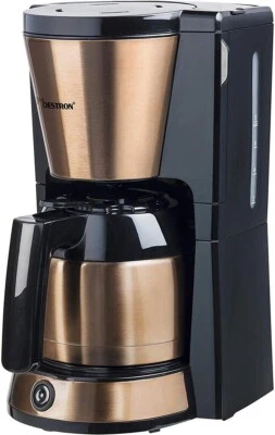 Bestron Kaffeemaschine Thermoskanne Filterkaffeemaschine Edelstahl 900W 8 Tassen - Bild 1 von 2