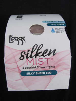 L'eggs B Nude Control Top Silky Sheer Mist Wicking Cool Silky SheerLeg 98544 (CH