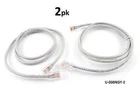 2-PACK 3ft Assembly Cat5e Ethernet Non-Boot RJ45 Network Cable, Grey