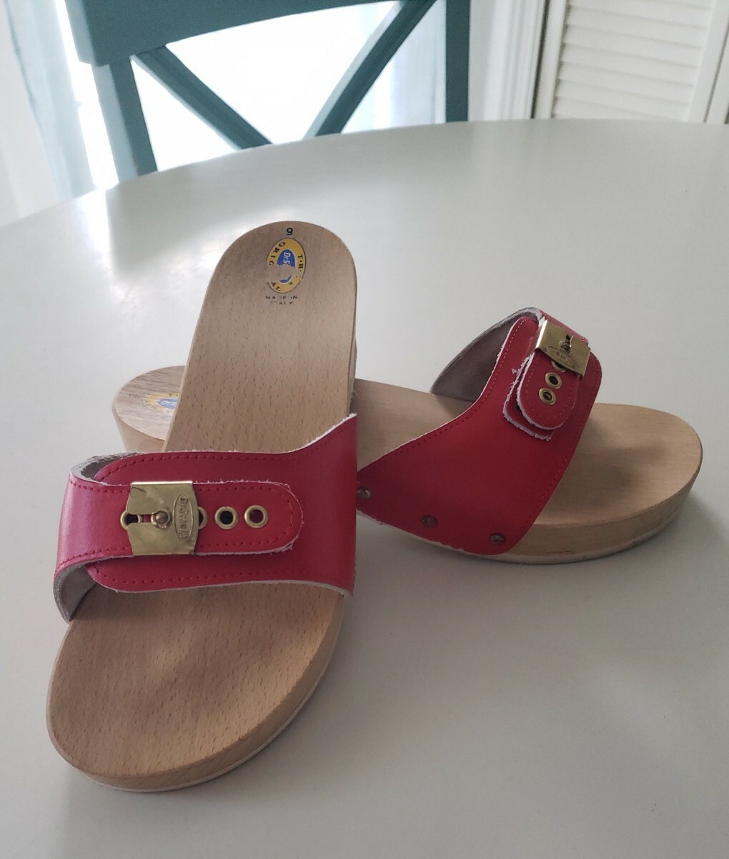 scholl slip on sandals