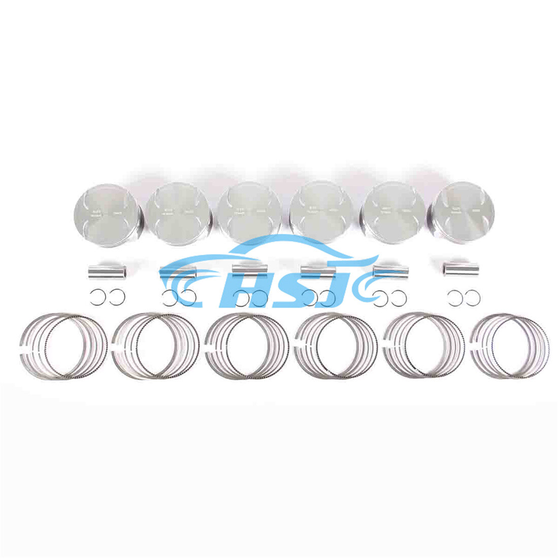 3.5L Piston & Ring Assembly Fit For Mercedes Benz C350 E350 S350 