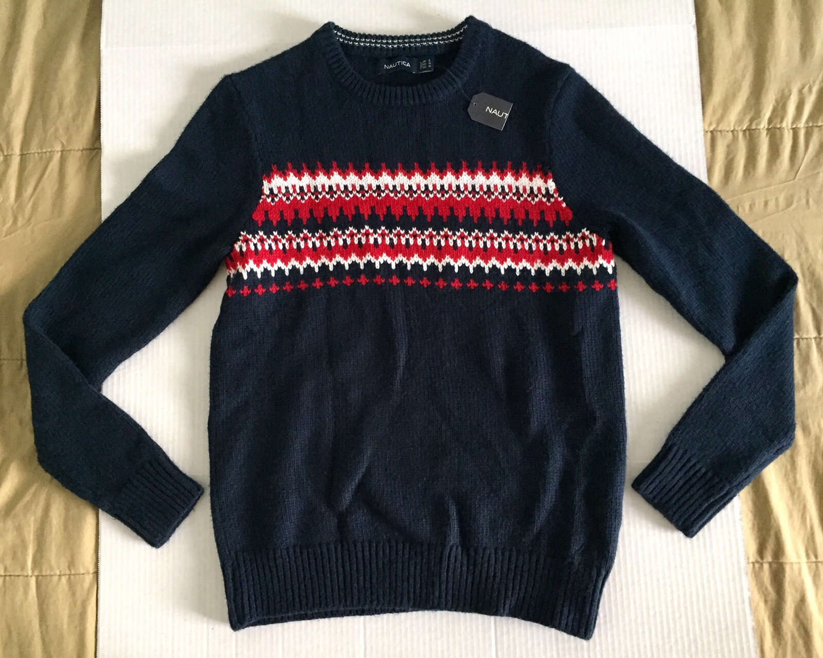 Preppy Pullover Knit Sweater Mens 