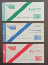 1997 ITALIA 3 CARNET POSTA CELERE SERIE COMPLETA (senza Tagliandi)