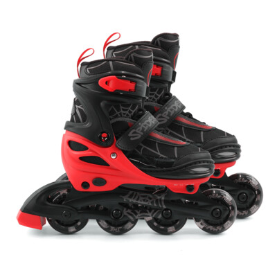 Spider-Man Kids Roller Skates with LED - 3in1 Inline Skates Size 30-33