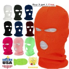 3 Hole Full Face Mask Ski Mask Winter Cap Balaclava Outdoor Beanie Tactical Hat