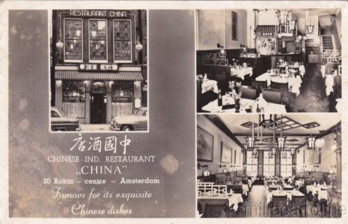 * NETHERLANDS - Amsterdam - Chinese Ind.Restaurant China 1957 - Afbeelding 1 van 1