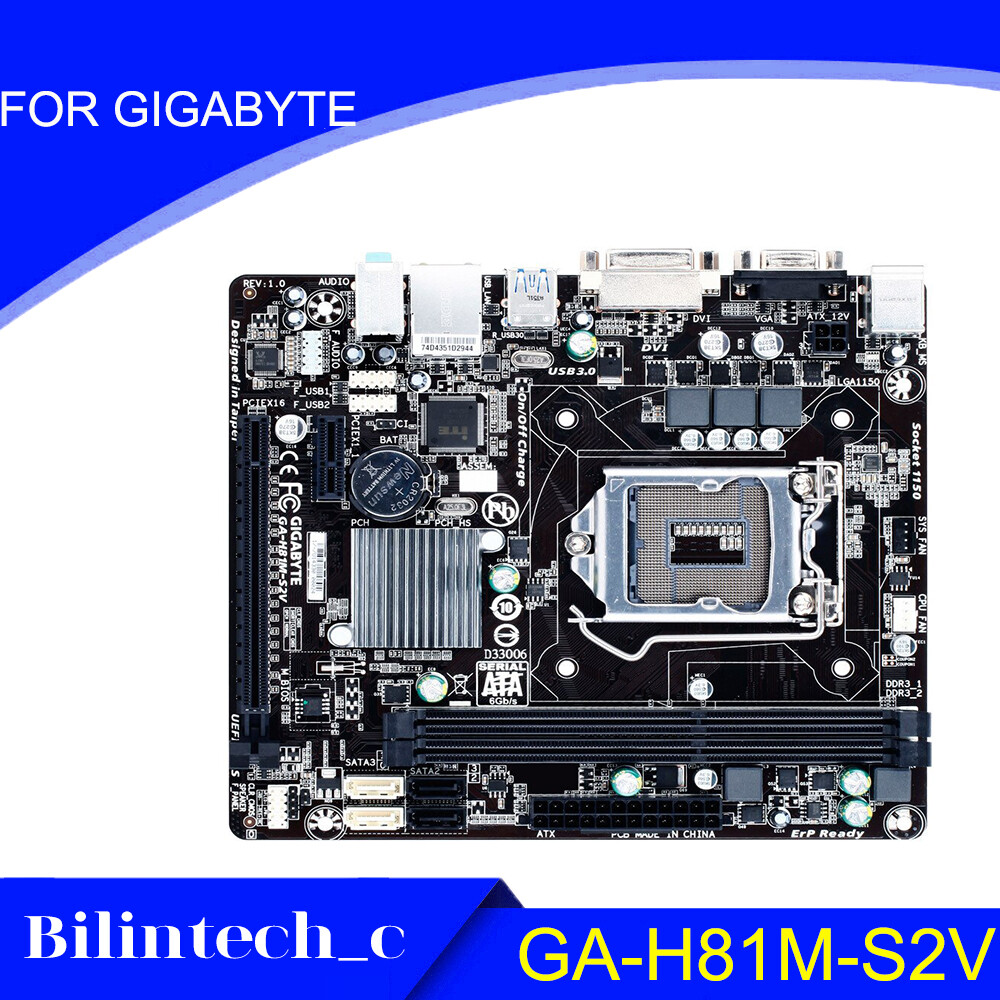 FOR GIGABYTE GA-H81M-S2V LGA1150 16G H81 VGA DDR3 Mini-ITX
