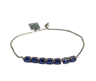 Daha Kyanite 925 Sterling Silver Slider Bracelet 6.72ct