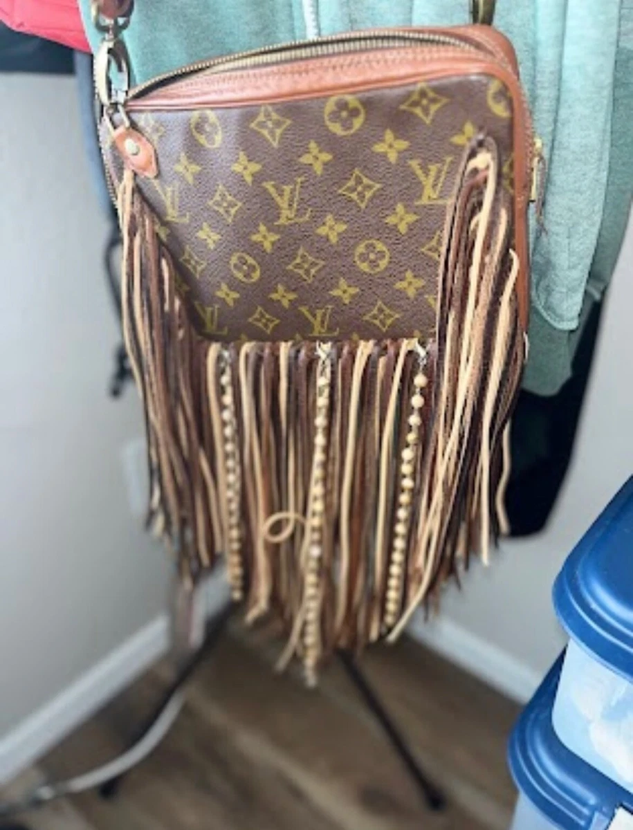 Louis Vuitton Fringed Custom Made Cross Body Bag 