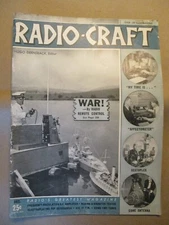 RADIO CRAFT MAGAZINE DEC 1940 WAR BY REMOTE CONTROL AFFECTOMETER CONE ANTENNA