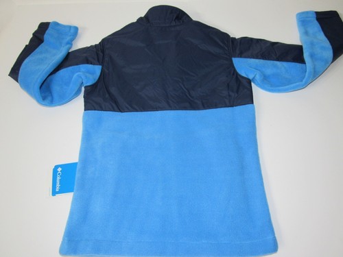 Columbia Nylon Overlay Fleece Jacket Big Boys Pick size S, M & Color Blue, Red - Picture 11 of 19
