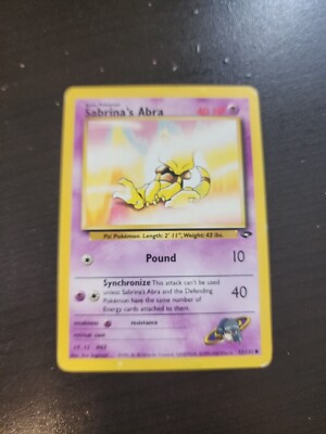 Sabrina’s Abra - Gym Challenge - 93/132 - Common - Pokemon Card - NM p2