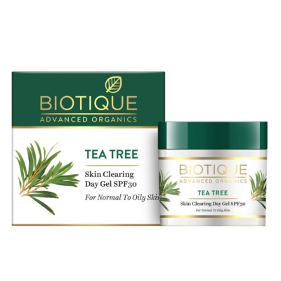 Biotique Tea Tree Skin Clearing Day Gel SPF30 for Normal to Oily Skin 50gm.
