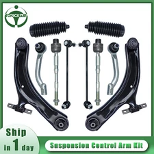 Suspension Kit For 2008-2013 Nissan Rogue Front Lower Control Arms Tie Rods